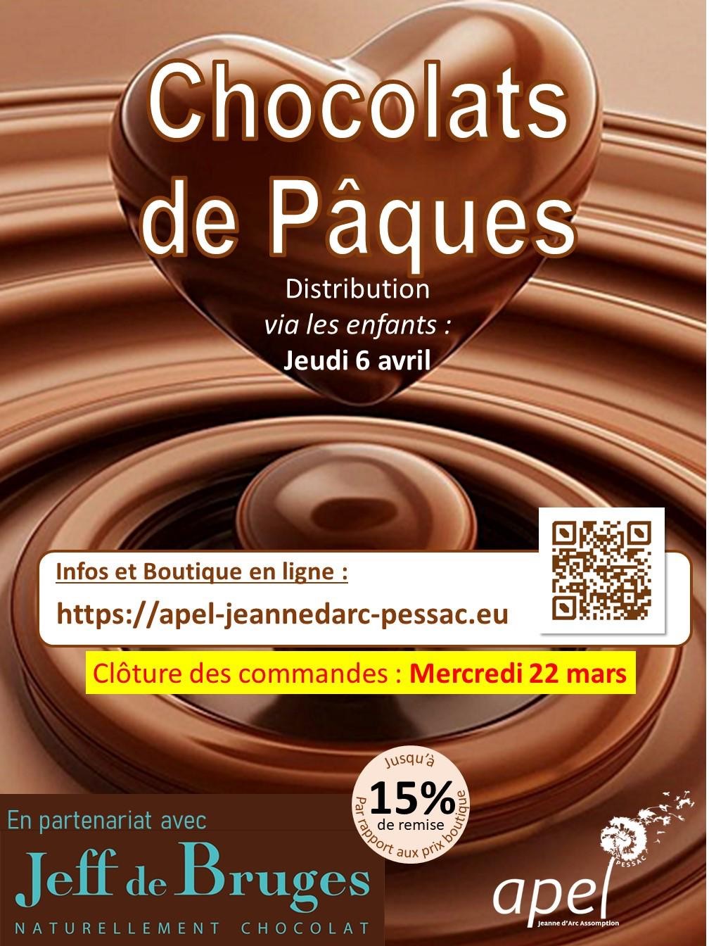 Livraison Jeff de Bruges Dakar, Chocolat